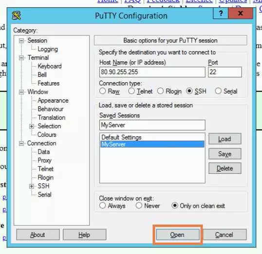 Как вставить из буфера в Putty