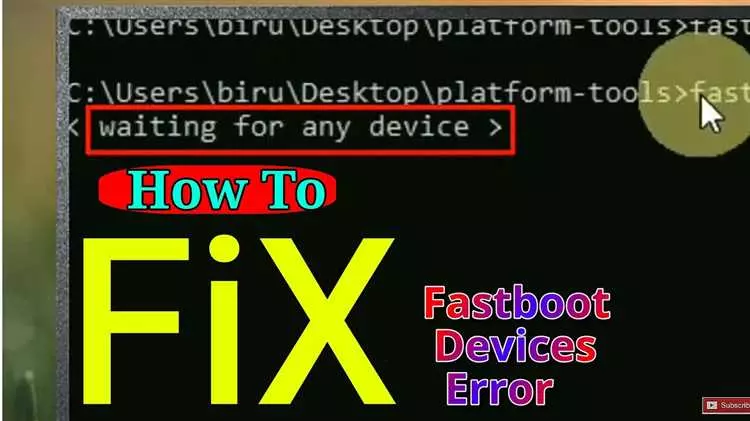 Ожидание устройства в режиме fastboot