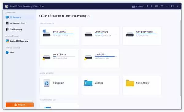 Easeus Data Recovery Wizard - восстановление данных с легкостью