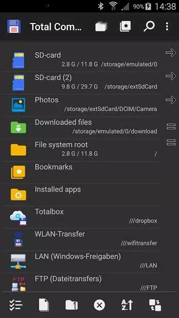 Определение местоположения проводника в операционной системе Android