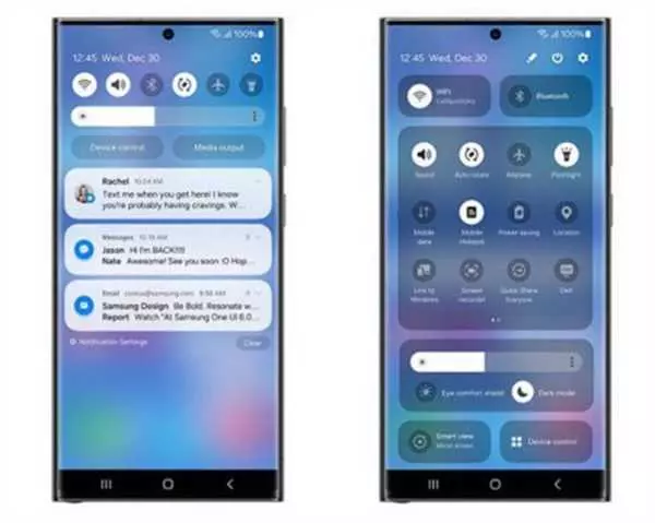 Панель управления Android