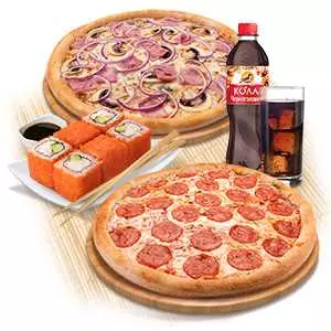 Pizzasushiwok: самая вкусная комбинация блюд в одном месте
