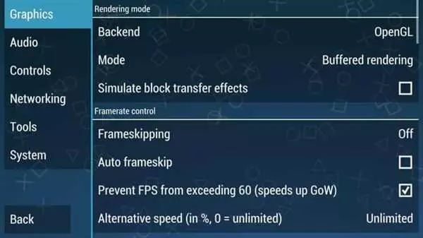 Настройка PPSSPP на Android