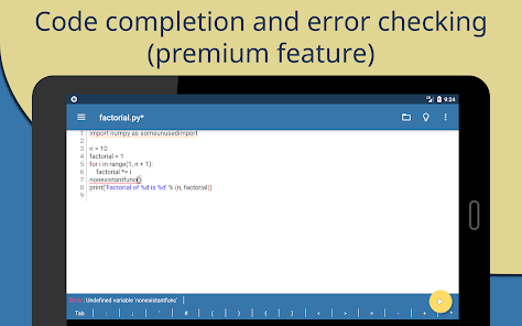 Pydroid 3 - инструмент для разработки приложений на языке Python