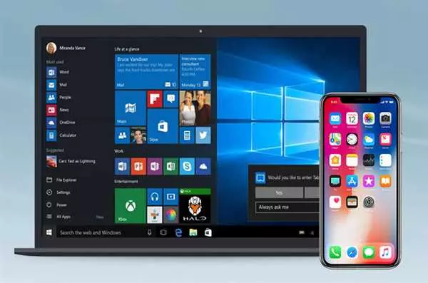 Windows 10 ios