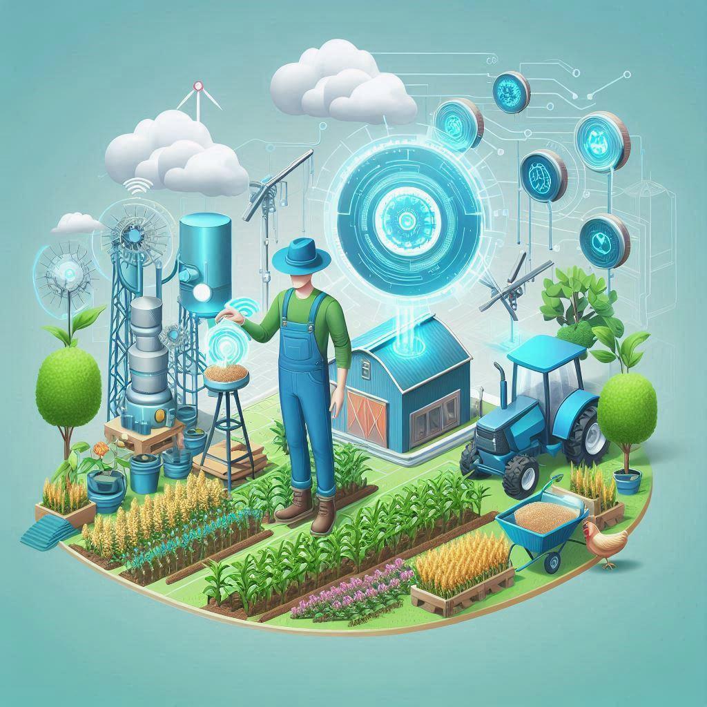🌾 Топ-5 инновационных технологий в сельском хозяйстве: 🤖 Роботы и дроны: автоматизация труда на фермах